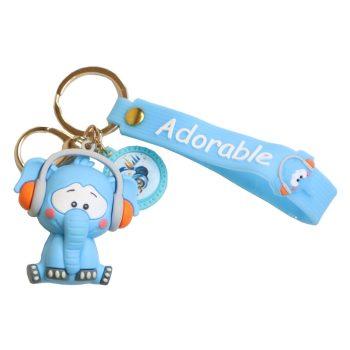 جاکلیدی سیلیکونی طرح فیل آبی Elephant