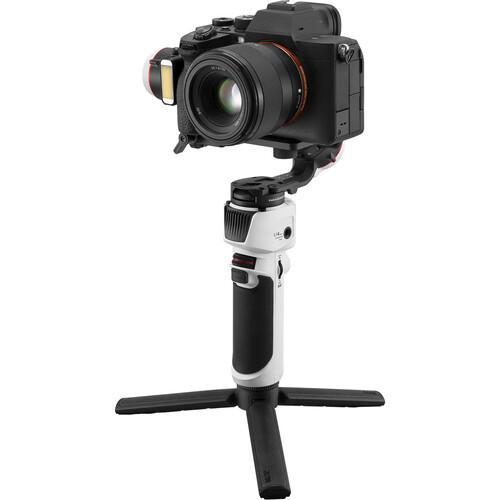 تصویر از گیمبال ژیون تک کرین ام 3 پرو Zhiyun-Tech CRANE-M3 Stabilizer Pro Kit به صورت ایستاده روی سه پایه