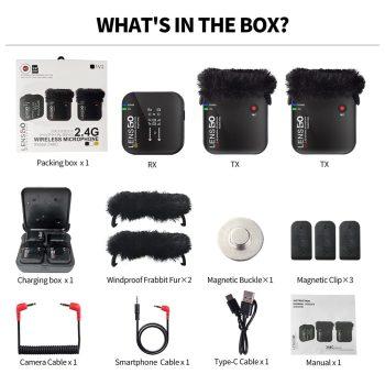 لوازم جانبی میکروفن بی سیم LENSGO 348C