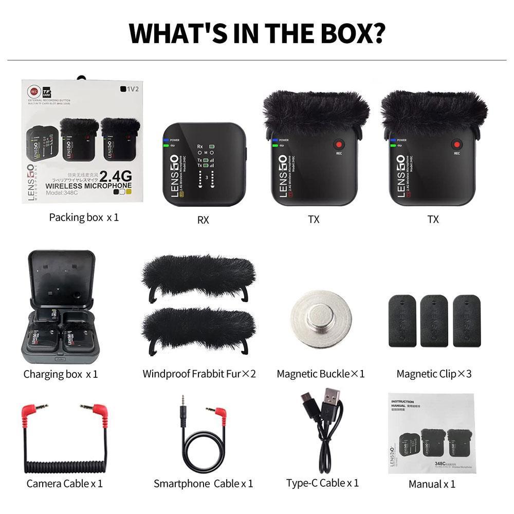 میکروفن بی سیم لنزگو LENSGO 348C