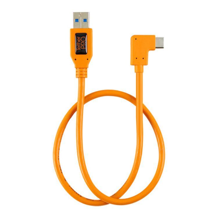 کابل تتر تولز TetherPro Right Angle Adapter USB 3.0 to USB-C CUCRT02-ORG