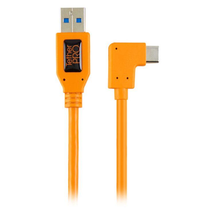 کابل تتر تولز TetherPro Right Angle Adapter USB 3.0 to USB-C CUCRT02-ORG