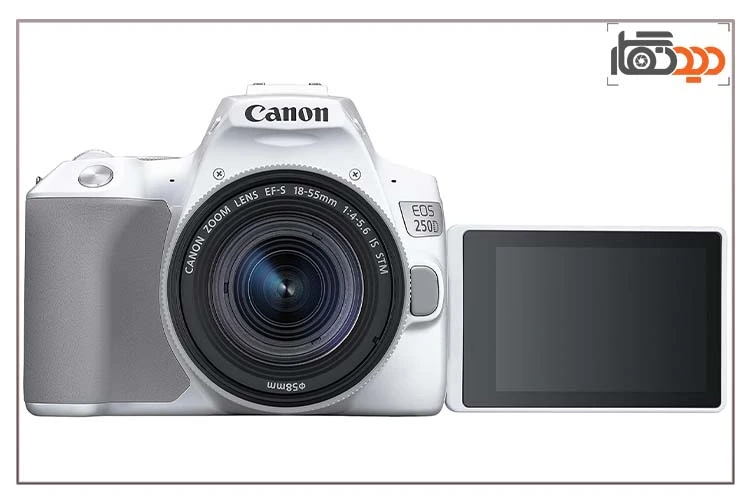 دوربین canon 250d 18-55 سفید