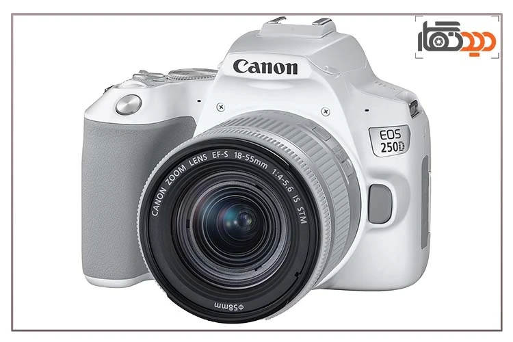 دوربین canon 250d 18-55 سفید