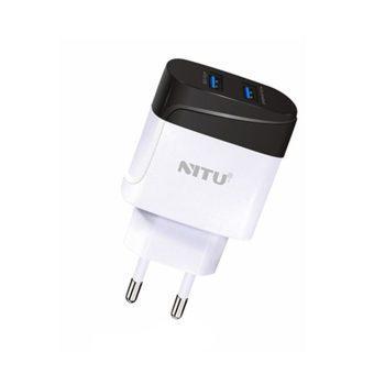 شارژر micro USB نیتو 2 پورت مدل Nitu NT-TC75