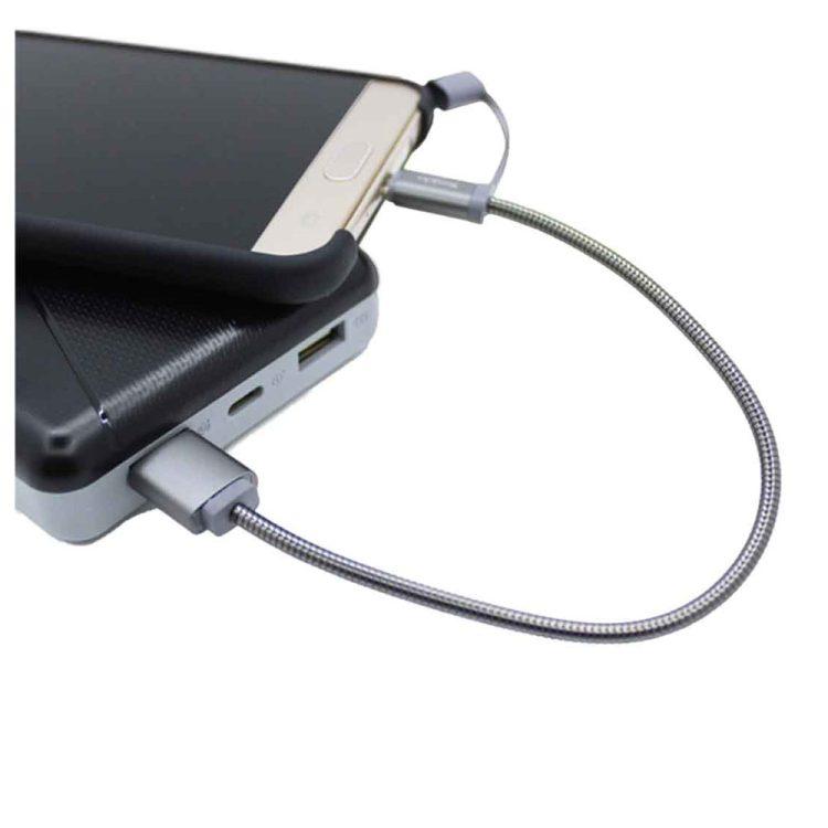 کابل USB به micro-usb یسیدو Yesido CaT1 نقره ای