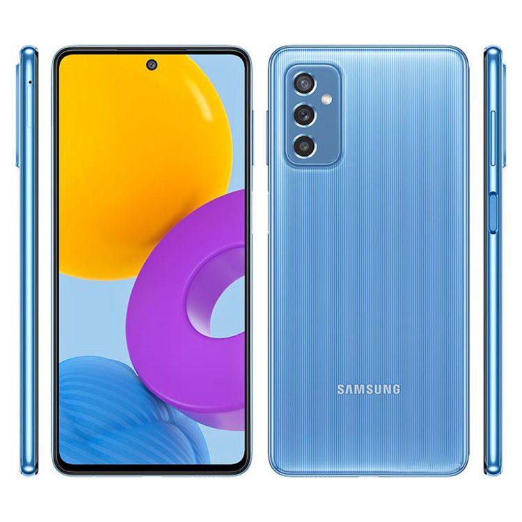 گوشی موبایل سامسونگ مدل Galaxy M52 5G دو سیم کارت ظرفیت 128 گیگابایت و رم 6 گیگابایت آبی