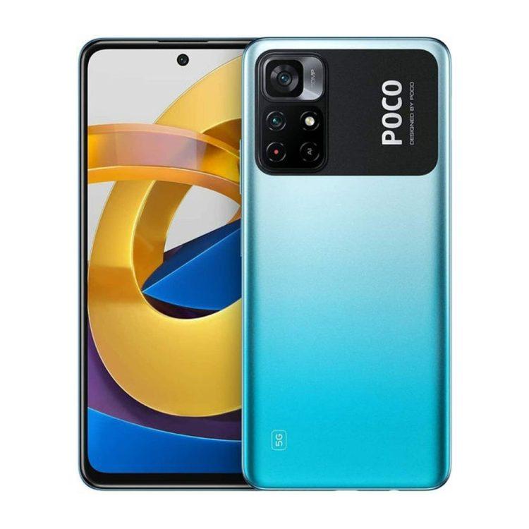 گوشی موبایل شیائومی مدل Xiaomi Poco M4 Pro 5G دو سیم کارت ظرفیت 128 گیگابایت و رم 6 گیگابایت آبی