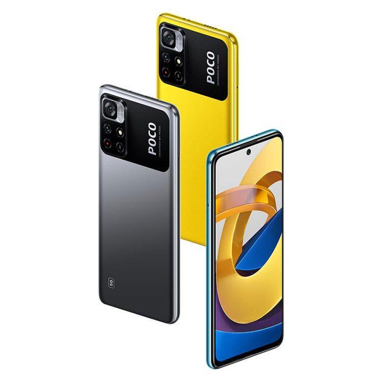 گوشی موبایل شیائومی مدل Xiaomi Poco M4 Pro 5G دو سیم کارت ظرفیت 128 گیگابایت و رم 6 گیگابایت زرد