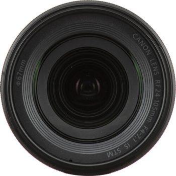 نمای روبرو لنز Canon RF 24-105mm