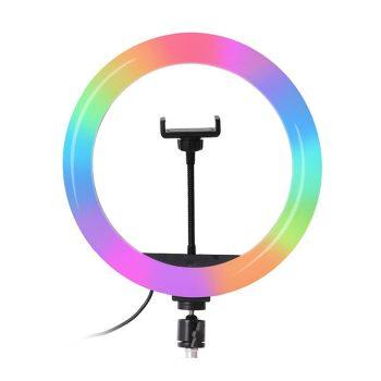 رینگ لایت 12 اینچ RGB LED Soft Ring Light