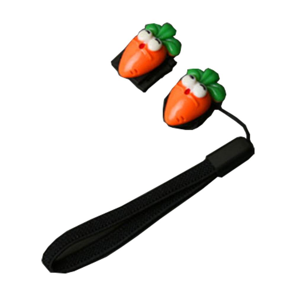 ست بند محافظ درپوش لنز و کفشک دوربین طرح هویج نارنجی