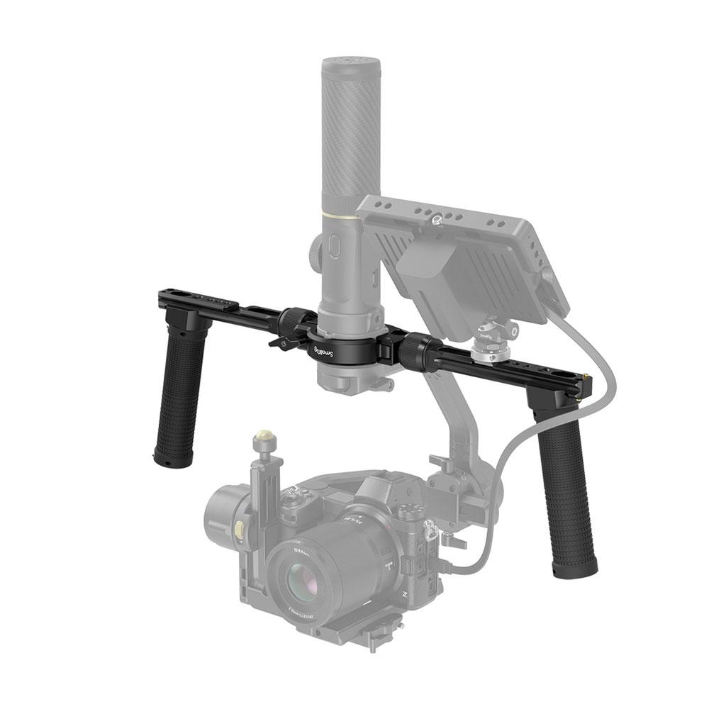 گیمبال دوربین ژیون کرین 2 اس به همراه نگه دارنده دو دسته اسمال ریگ