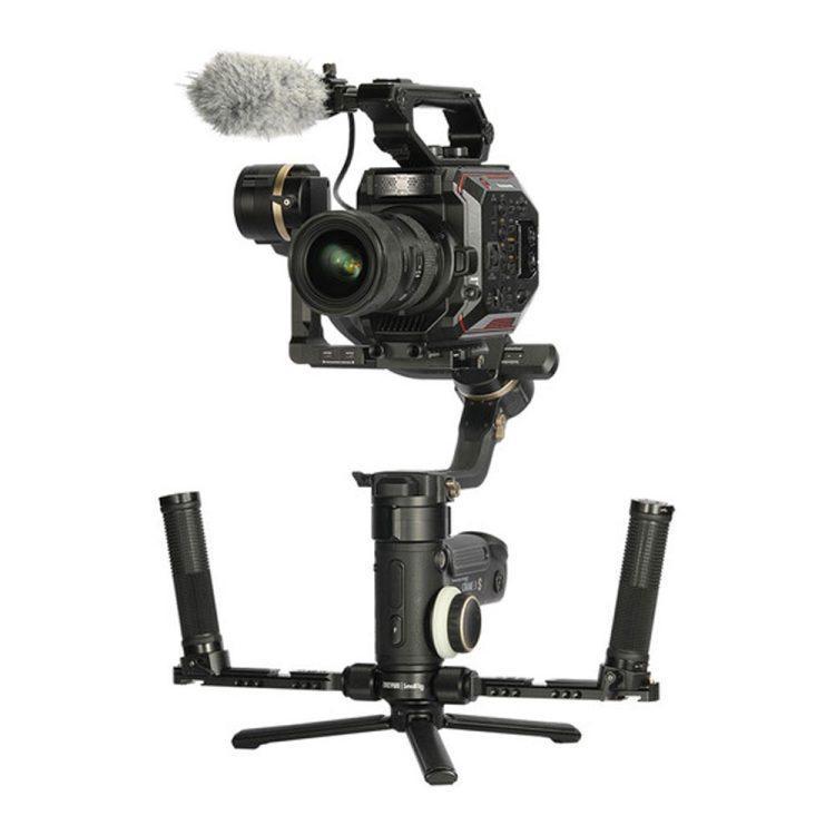 گیمبال دوربین ژیون کرین ۳ اس به همراه نگهدارنده دو دسته اسمال ریگ