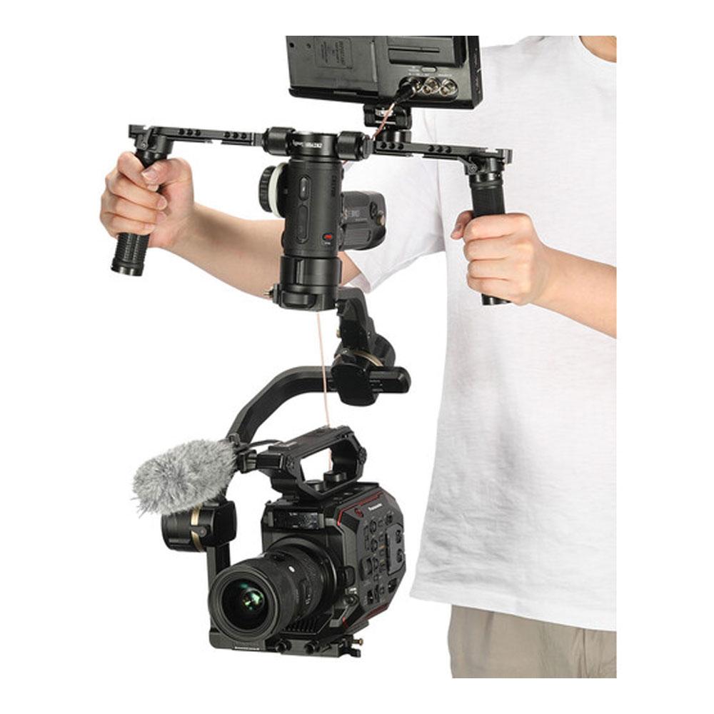 گیمبال دوربین ژیون کرین ۳ اس به همراه نگهدارنده دو دسته اسمال ریگ