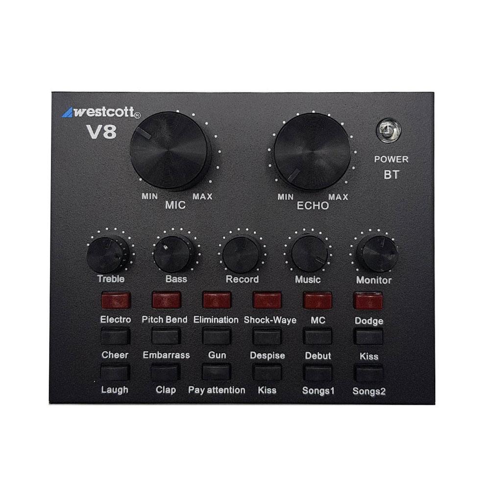 کیت میکروفن وسکات westcott BM800 به همراه کارت صدا V8