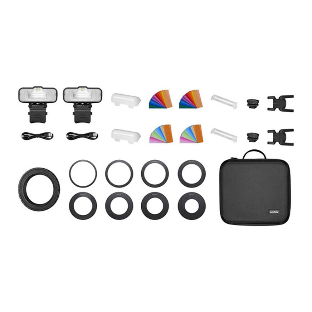رینگ فلاش گودکس Godox MF12 Macro Flash 2-Light Kit