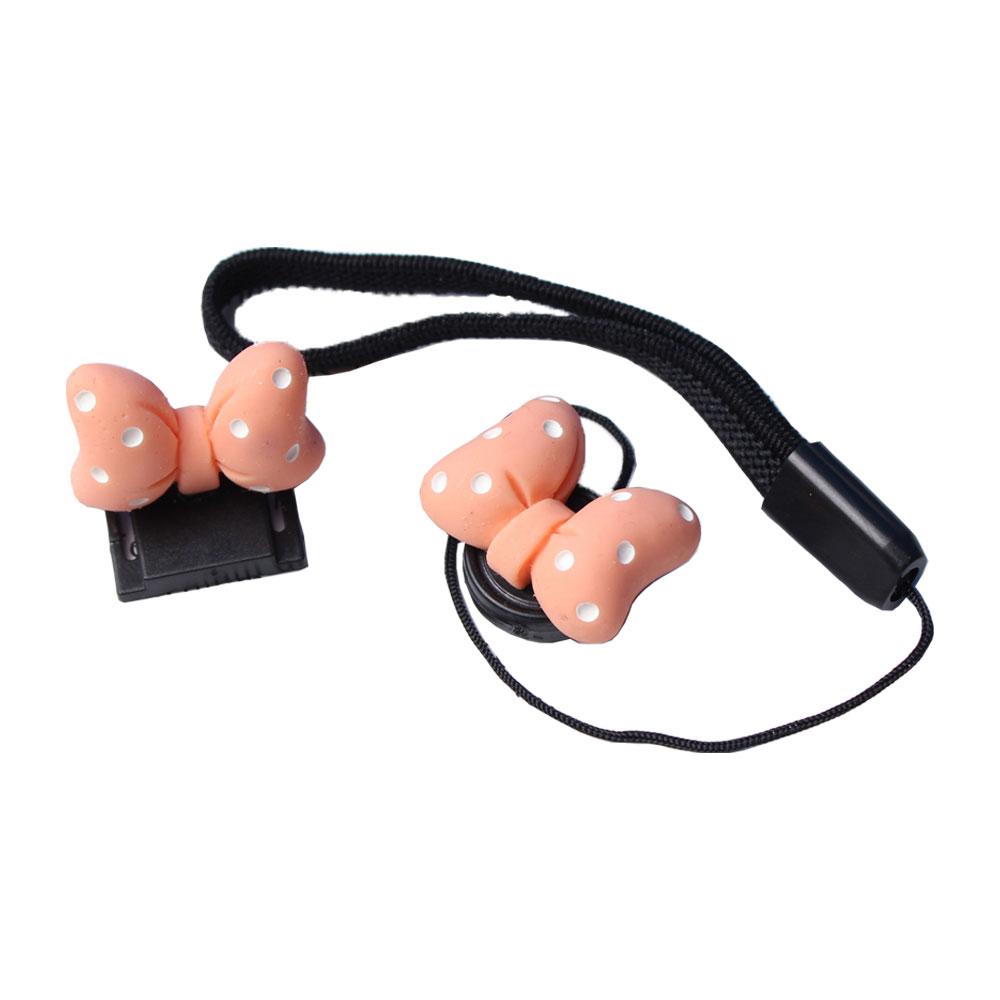 ست نگهدارنده درپوش لنز دوربین مدل پاپیون Mickey Mouse نارنجی