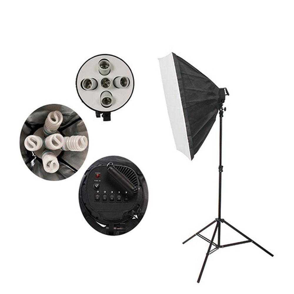 کیت نور ثابت 5 لامپ Continuous Lighting Kit 5 Lamps همراه با فون 3×2