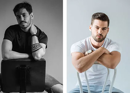 ژست عکاسی پسرانه