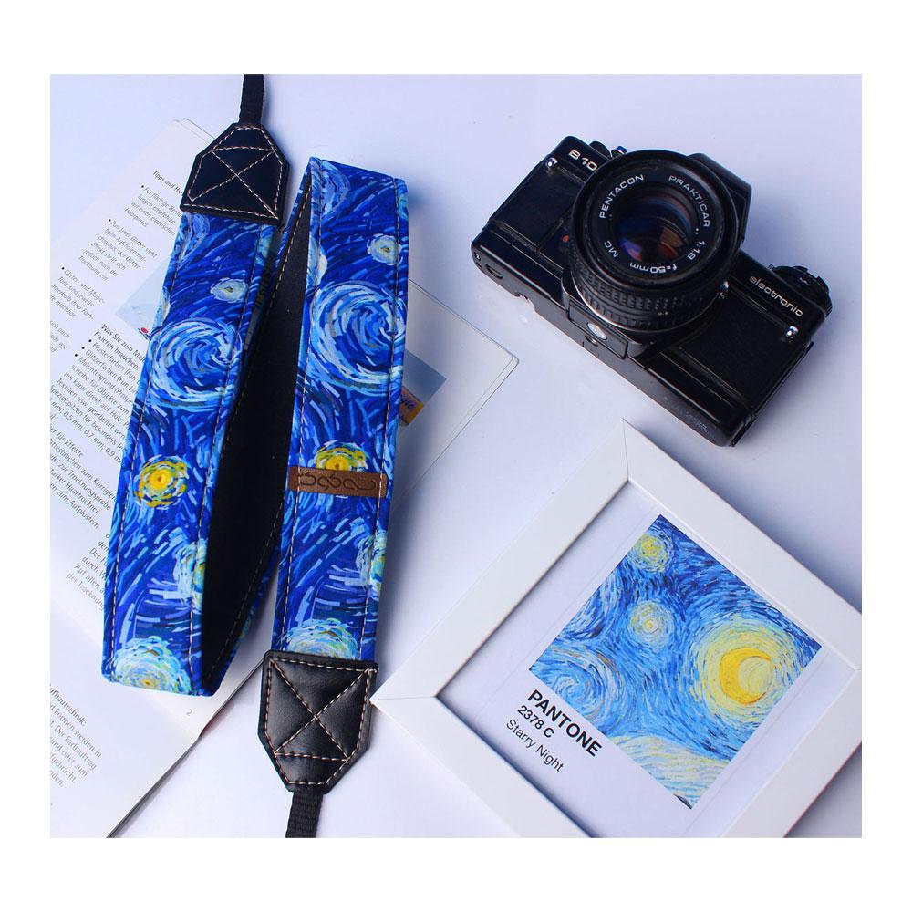 بند دوربین عکاسی سه کوک طرح شب پرستاره اثر ونگوگ