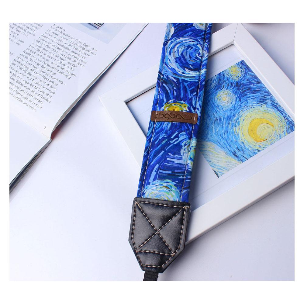 بند دوربین عکاسی سه کوک طرح شب پرستاره اثر ونگوگ