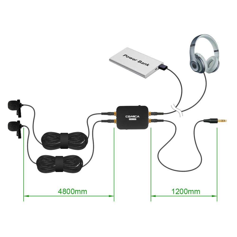 میکروفن یقه ای دوبل کامیکا Comica DUAL.LAV D03