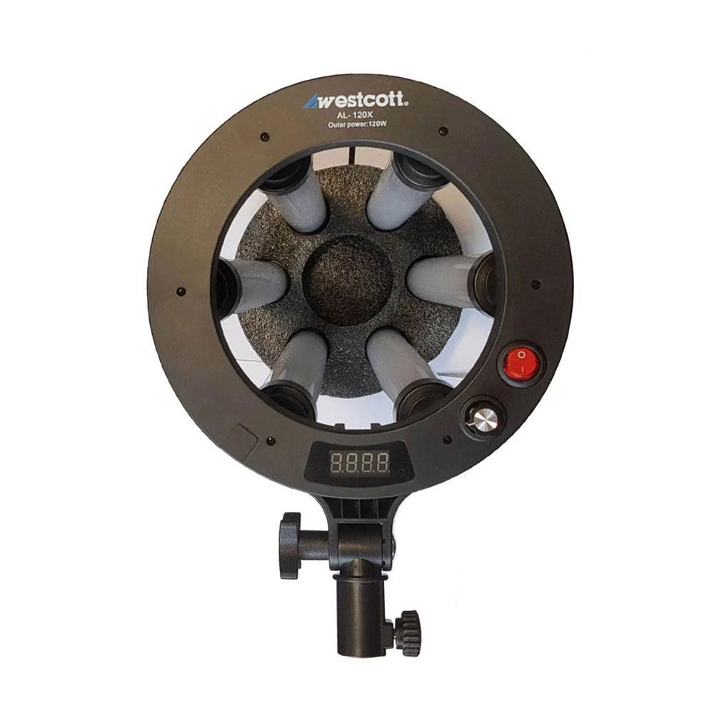 نور ثابت ال ای دی وسکات مدل ستاره‌ای Westcott AL-120X + سه پایه