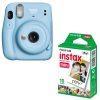 دوربین عکاسی فوجی فیلم FUJIFILM INSTAX Mini 11 آبی + کاغذ 10 عددی