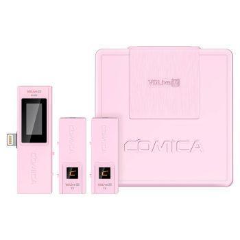 ست میکروفن بی سیم کامیکا (Comica Audio VDLive10 MI (Pink