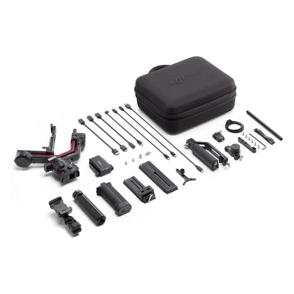 تصویر از تمامی اجزا و قطعات گیمبال دوربین دی جی آی آر اس 3 پرو کمبو DJI RS 3 Pro Gimbal Stabilizer Combo