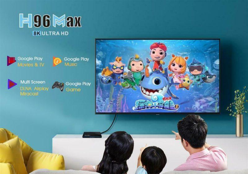 اندروید باکس H96 MAX RK3566 Smart TV Box Android