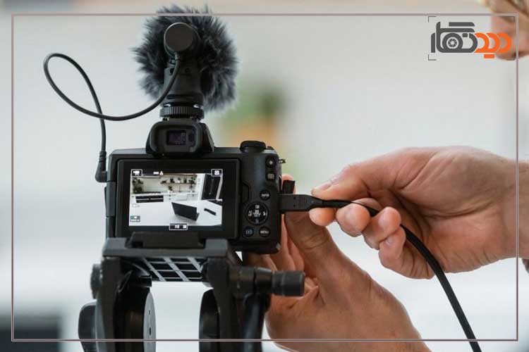 اتصال میکروفون به دوربین