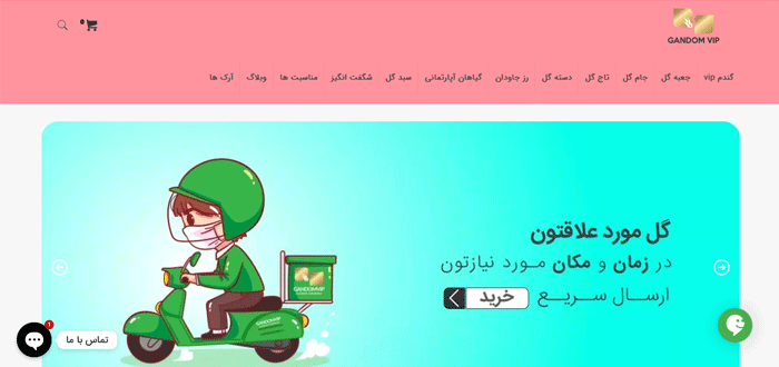 گل فروشی آنلاین gandom vip