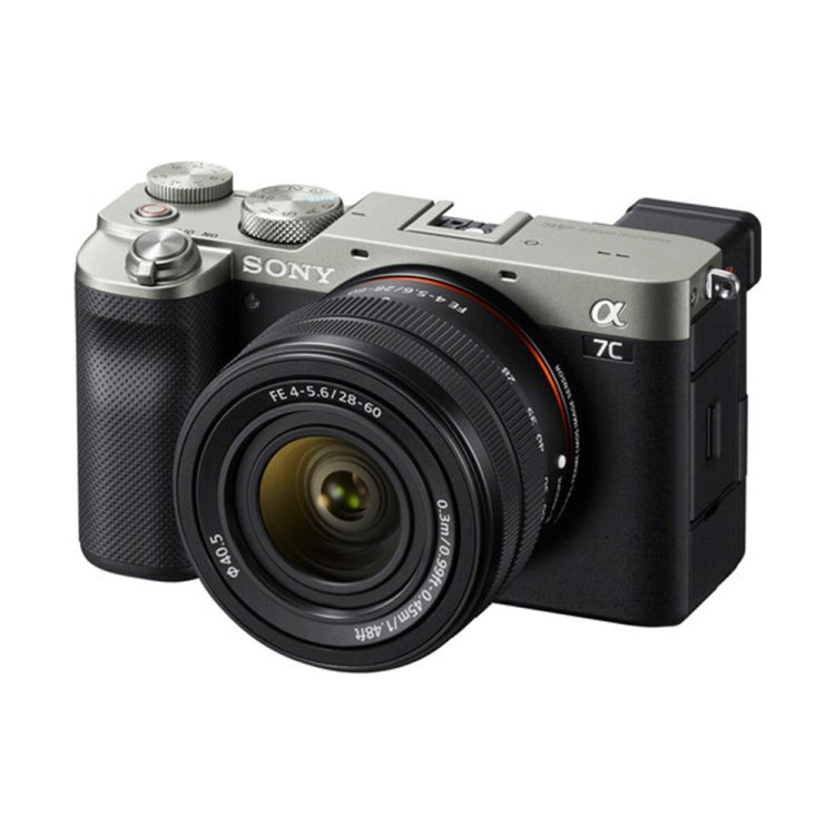 دوربین عکاسی بدون آینه سونی Sony a7C Mirrorless Camera with 28-60mm Lens نقره ای