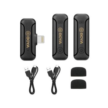 لوازم جانبی میکروفن یقه ای بی سیم بویا BY-WM3T2-D2