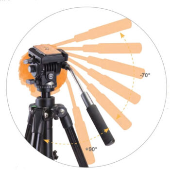 چرخش دسته هد سه پایه کینگ جوی مدل Kingjoy VT-1500