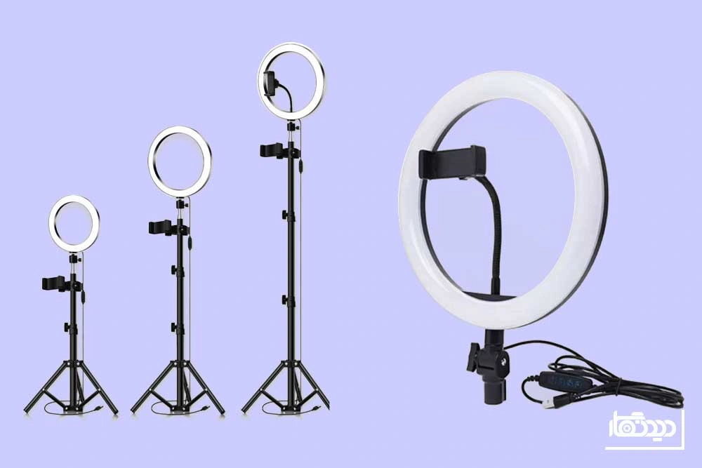 بهترین رینگ لایت برای تولید محتوا و عکاسی و انواع رینگ لایت