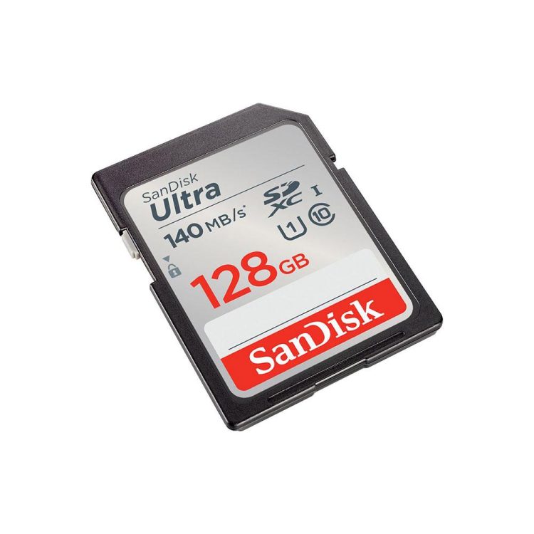 کارت حافظه اس دی سندیسک SD Sandisk 128GB 140mb/s Ultra