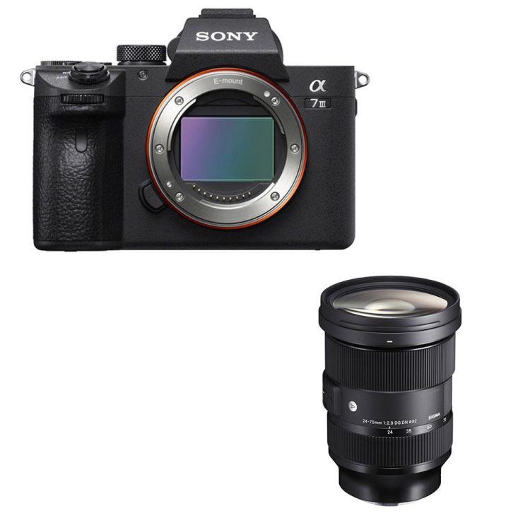 دوربین بدون آینه سونی Sony Alpha a7 III With Sigma 24-70mm f/2.8 DG DN Art Lens