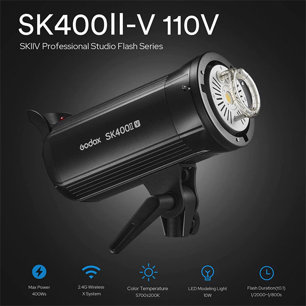 کیت فلاش استودیویی سه شاخه گودکس Godox SK400II-V