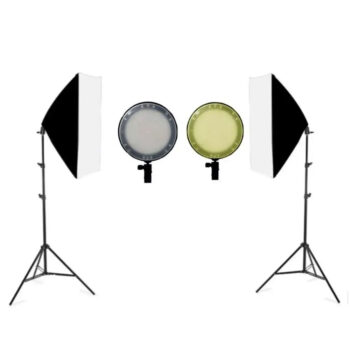 پروژکتور 100 وات انسر Answer TS025 pro + سافت باکس 50×70 + پایه