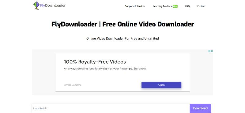 سایت دانلود از یوتیوب FlyDownloader.com