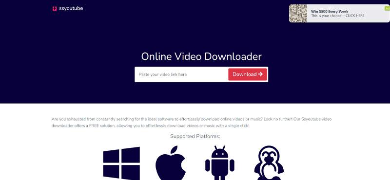 سایت دانلود از یوتیوب SSYoutube
