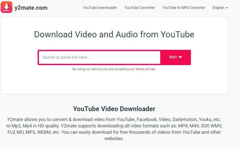 سایت دانلود از یوتیوب Y2Mate