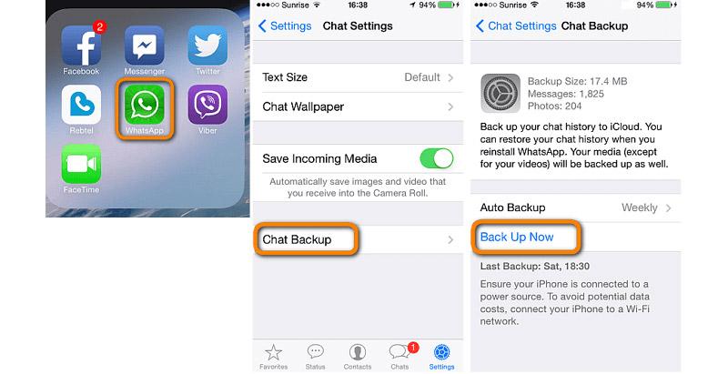 بکاپ واتساپ