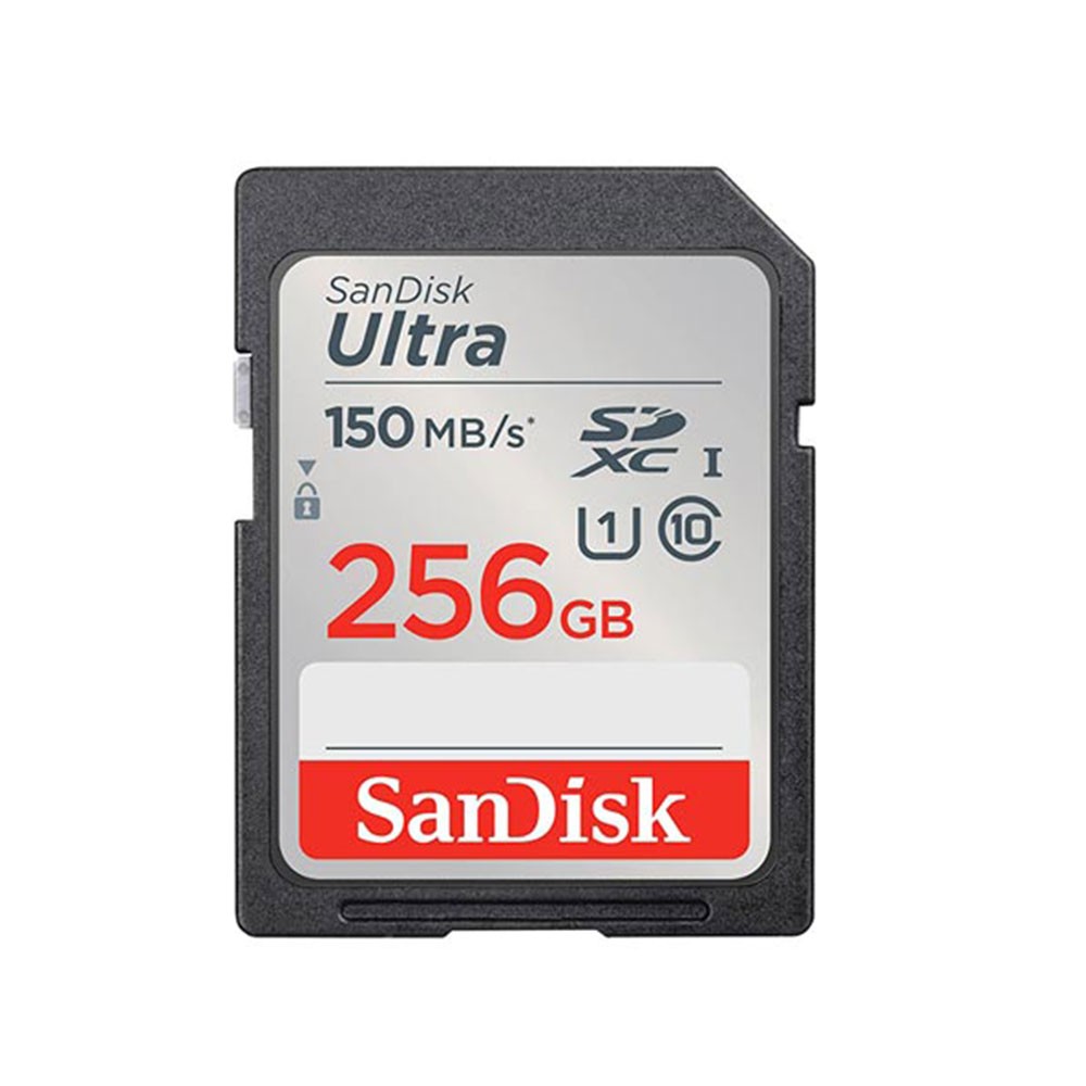 کارت حافظه اس دی سندیسک SD Sandisk 256GB 150mb/s Ultra