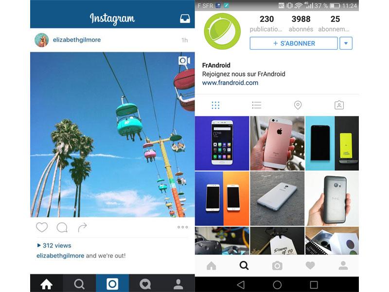 نصب اینستاگرام قبلی