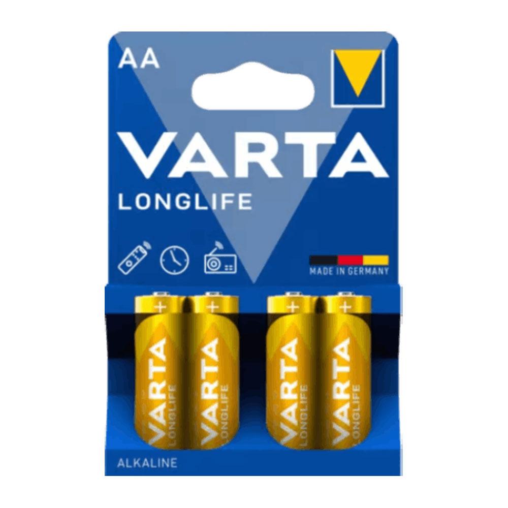 باتری قلمی آلکالاین وارتا Varta Longlife (4عددی)
