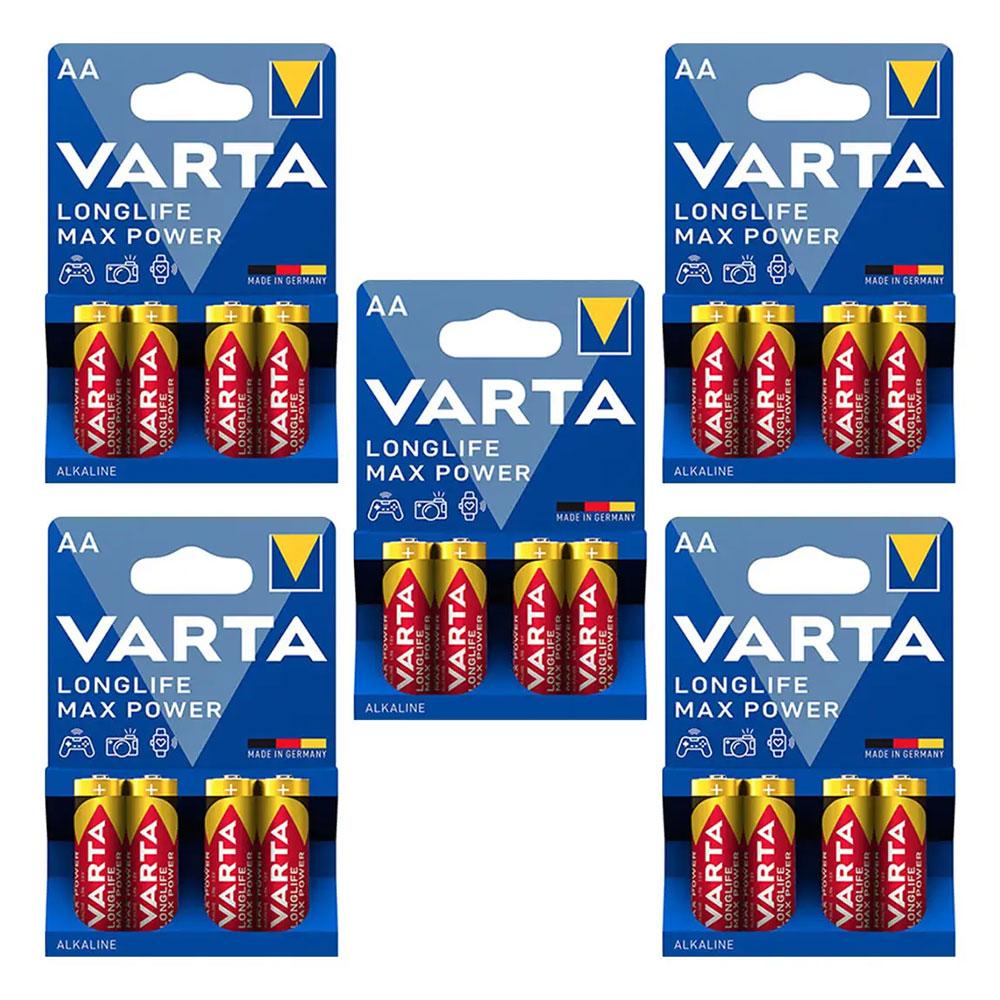 باتری قلمی آلکالاین وارتا Varta Longlife Max Power (20عددی)